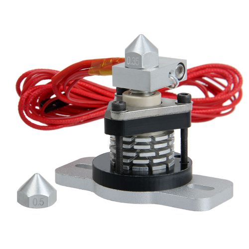 Reprap hotend v2.0 0.35mm &amp; 0.4mm nozzle 3mm filament 3d printer prusa mendel for sale