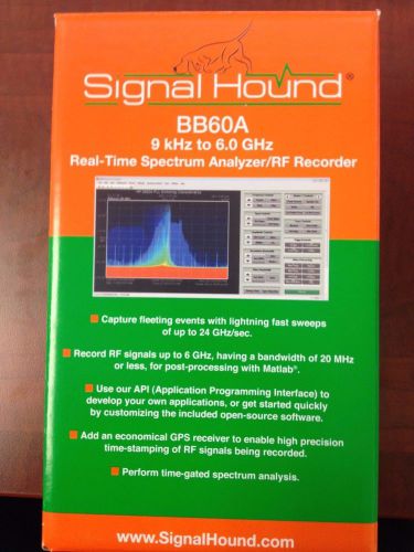 9 kHz to 6 GHz Spectrum Analyzer and RF Recorder Signal Hound BB60A