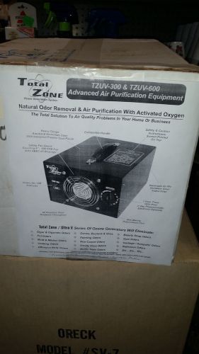 New TOTAL ZONE OZONE GENERATION SYSTEM TUZ-600 OZONE GENERATOR BLACK