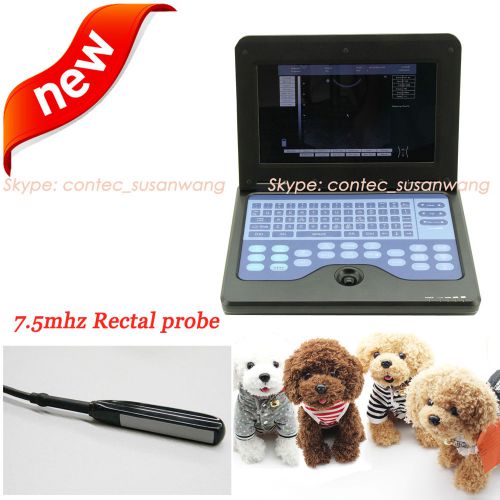 VET Notebook B-Ultrasound diagnostic system + Linear Rectal Probe for animal