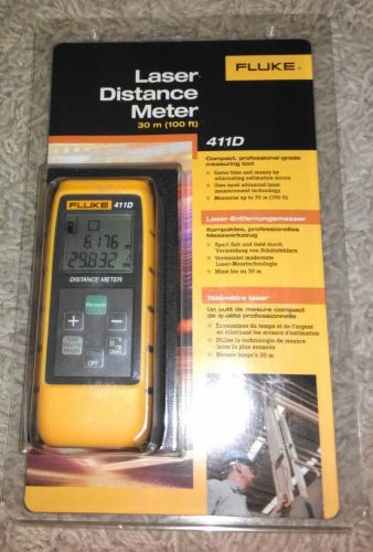 Fluke 411d laser distance meter - new in box - msrp 155 for sale