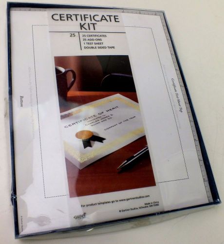 Gartner studios gold foil certificate kit award diploma 25ct ribbons stickers -
							
							show original title for sale