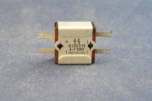 Vintage Siemens West Germany Selenium Rectifier full wave - 250V / 75mA - NOS!!