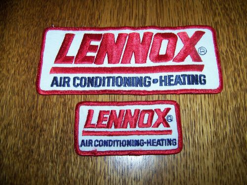 2 LENNOX AIR CONDITIONING EMPLOYEE JACKET SHIRT HAT PATCH PATCHES EMBROIDERED #2