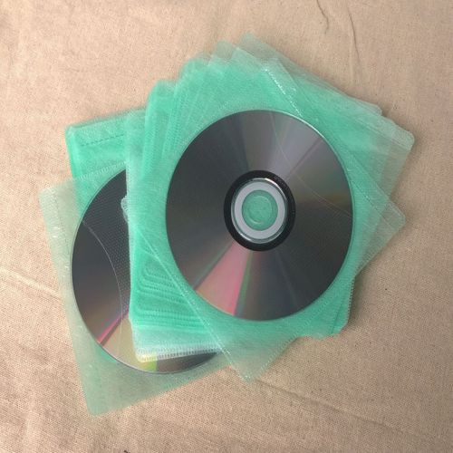 New 100Pcs Ultrathin CD/DVD Double Side Envelope Cover Storage Case Bag Sleeves