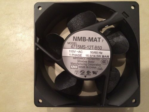 NMB 4715MS-12T-B50 Axial Cooling Fan 1-Phase 115V 15.5/14.5W 119x119mmx38mm