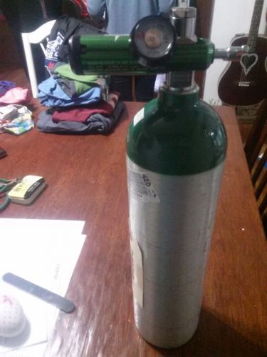 Oxygen tank, regulator, carry bag, and tubing