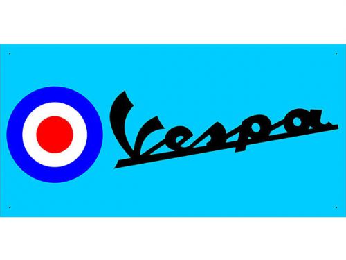 Advertising Display Banner for Lambretta Vespa Sales Service Parts