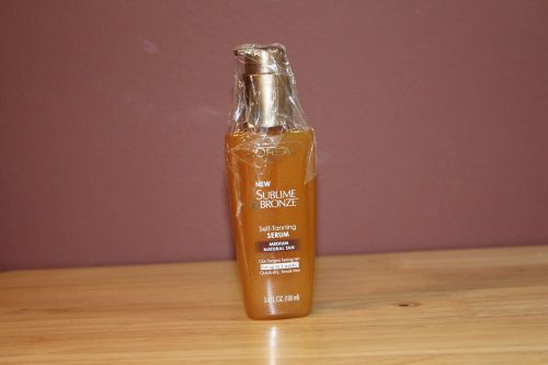 NEW SUBLIME BRONZE SELF TANNING SERUM MEDIUM NATURAL TAN LAST TWO WEEKS QUICK