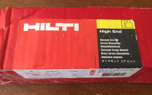 NEW/UNOPENED HILTI High End DDC-1-1/4&#034; X 12&#034; T4 Diamond Core Drill Bit