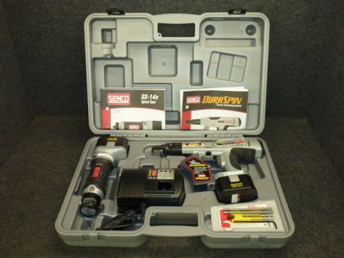 NOS! SENCO DURASPIN 14.4V CORDLESS KIT, DRYWALL SCREW GUN &amp; SPIRAL SAW