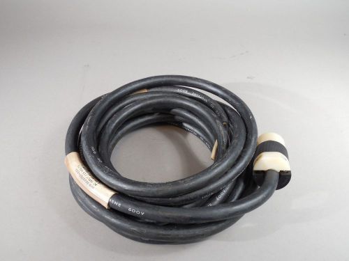 25 ft black 10/3 so neoprene cable 600v with 30a 125v plug for sale