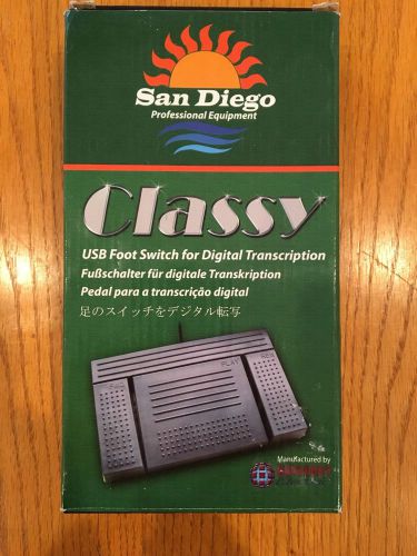 San diego professional equipment usb foot switch digital transcription - new for sale