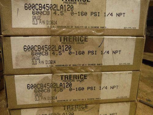 Trerice pressure gauge 600cb 4.5&#034; (6pcs) for sale