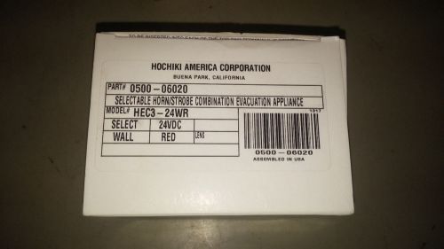 HOCHIKI AMERICA CORP 0500-06020 HEC3-24WR NIB HORN/STROBE SEE PICS #A87