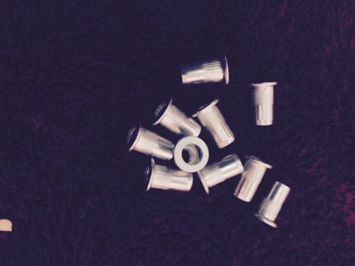 10 pcs  strong aluminium m5 x 12 rivet nut, rivnut, riv nut. fast shipping. for sale