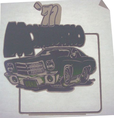 71 MONTE CARLO  Vintage 80&#039;s  T-Shirt transfer