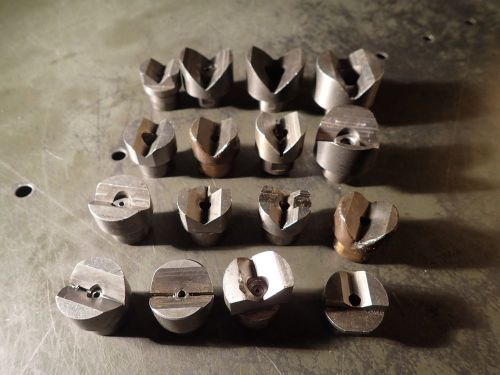 16 Pc Lot Tooling Set-Up Fixture Stock Centering Round V-Blocks