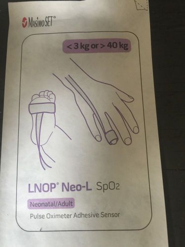 20 count  MASIMO SeT LNOP NEO-L NEONATAL/ADULT ADHESIVE SPO2 SENSOR new