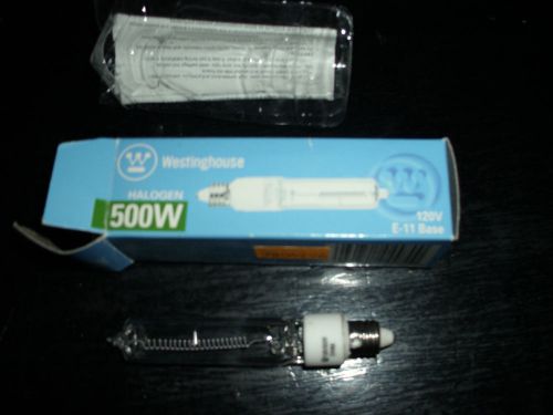 (2) NIB WESTINGHOUSE 500W HALOGEN BULB 120V E-11 BASE  04470