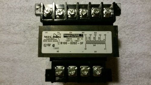 ImerviTRAN 100va  60HZ Transformer B100-0202-3F