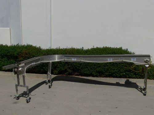 Pacific 15&#039; Conveyor 90 Degree turn Portable on wheels w Ironman Washguard Motor