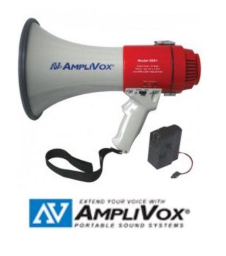 Amplivox 15-watt handheld rechargeable megaphone pa speaker mic amplifier pack for sale