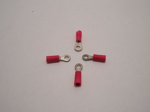 Red Crimp #6 Ring Terminals - 18-22 Gauge - Pkg/10