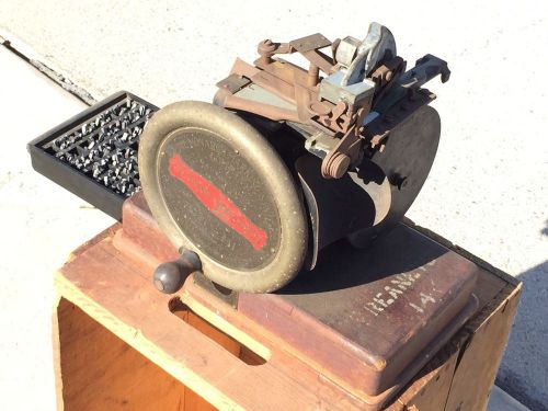 Antique embosser junior monarch embosser with stamps for sale