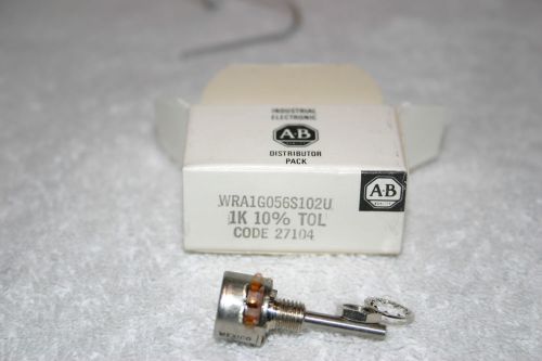 Allen Bradley Potentiometers WRA1G056S101U, 201U, 102U,103U, 503U,104U