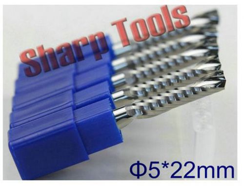 10pcs 5*22mm single custom carbide one flute cnc milling tools router bits for sale