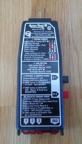 Ecos Accu-Test II Model B7106 continuity and ground tester - great condition