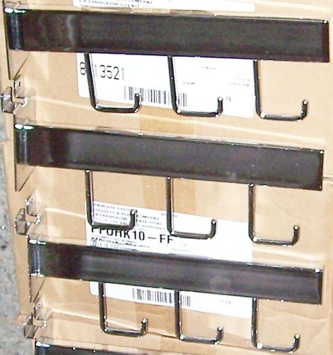 Syndicate Slatwall Display 10&#034; Chrome J-Hook New in Box 16Pc Straight bar 3 Hook