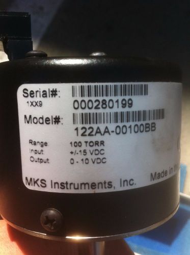 NEW ,MKS BARATRON,PRESSURE TRANSDUCER,MODEL :122AA-00100BB