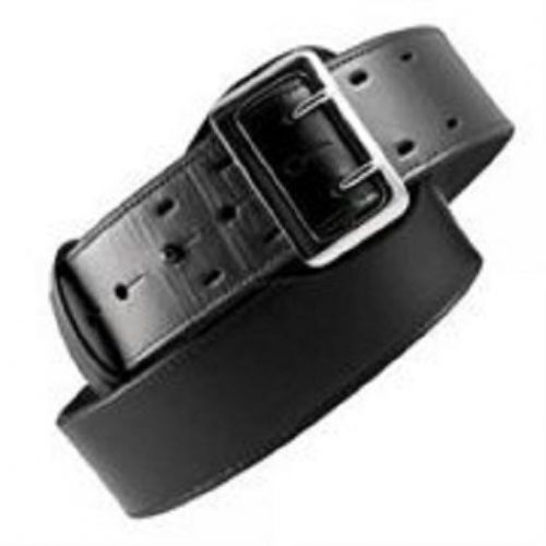 Boston Leather 6501-2-36 Black Hi-Gloss Lined 2.25&#034; Sam Browne Duty Belt - 36&#034;