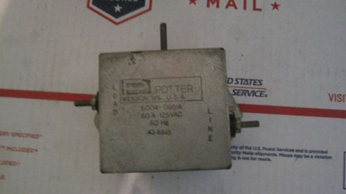 POTTER LINE FILTER 5004-0951A  60A 125V 60Hz   LOT N491