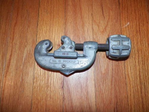 Rigid No.15 Pipe Cutter 3/16&#034; to 1 1/8&#034; Pipe Cutter