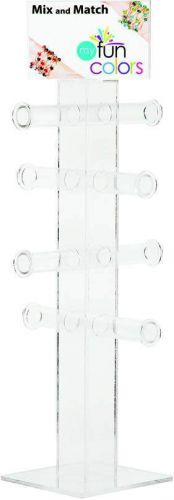 Plexiglass acrylic 8-bar bracelet rotating spinner rack 15398 for sale