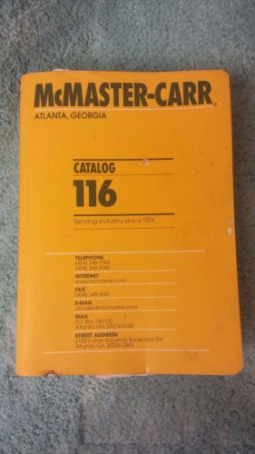 McMASTER-CARR CATALOG 116 2010 EDITION ATLANTA GEORGIA TOOLS SUPPLIES GUIDE