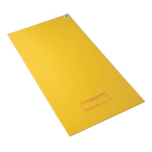 4 mats 120 sheets industrial grade wm-2445y tacky mat 24 x 45&#034; for sale