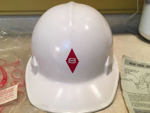 Jackson Products SC-10 Vintage Fiberglass White HardHat Helmet S LOGO