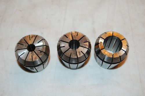 Three Pc. Collets Set 3/8&#034;, 1/2&#034; &amp; 7/8&#034;