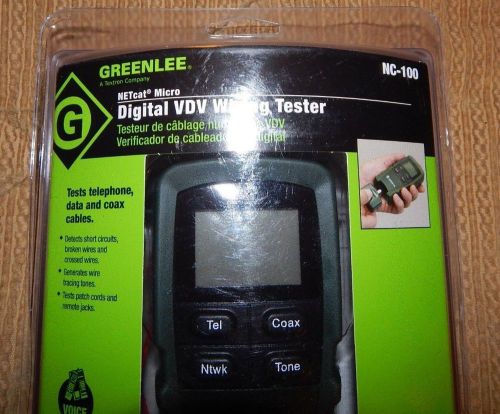 GREENLEE-NETcat-Micro-Digital-VDV-Wiring-Tester  NC-100