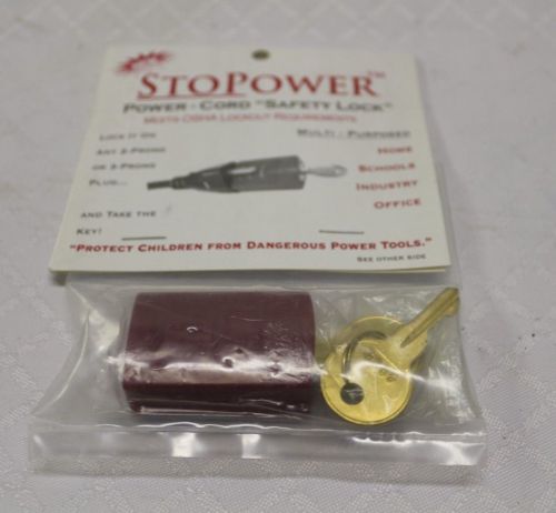 RORIDE STOPOWER POWER CORD SAFETY LOCK WITH KEYS OSHA COMPLIANT NEW