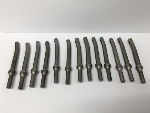 13pc air rivet hammer 3/16&#034; set holder hi shear .401 shank hs25401 mixed lot for sale