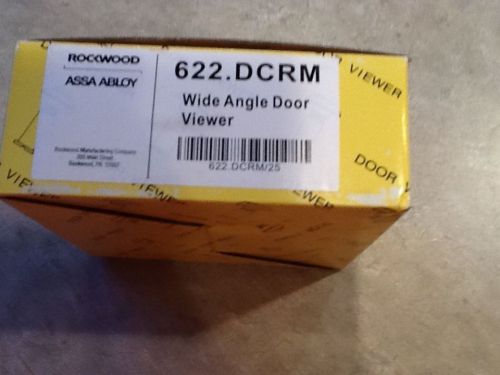 CASE OF 25--ROCKWOOD 622.DCRM WIDE ANGLE FIRE DOOR VIEWER