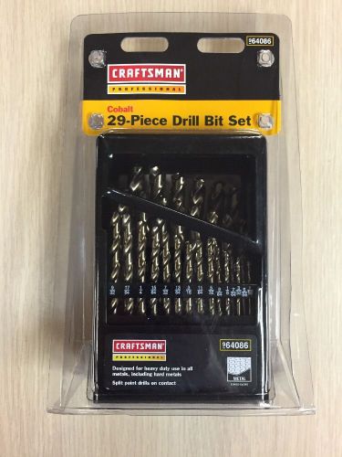 NEW CRAFTSMAN 964086 29-Piece Cobalt Drill Bit Set,  Factory Sealed.