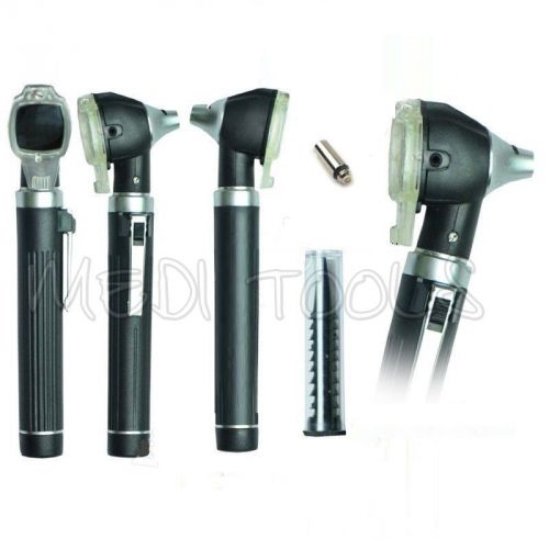 NEW  FIBER OPTIC Otoscope  Examination LED Diagnostic ENT SET Kit+1 FREE BULB