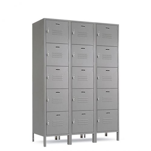 Metal employee box-lockers 15 box set 12/36&#034;w x 15&#034;d x 60&#034;h free shipping!!! for sale