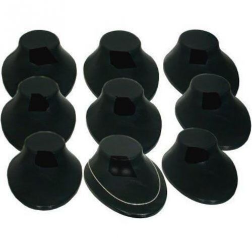 9 Black Plastic Necklace Bust Displays